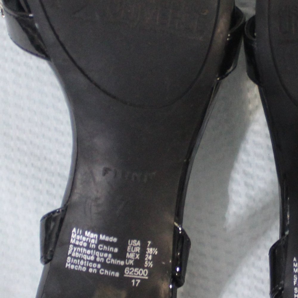 π€ Fioni Black White Patent Stiletto Heels Size 7 - Picture 3 of 11